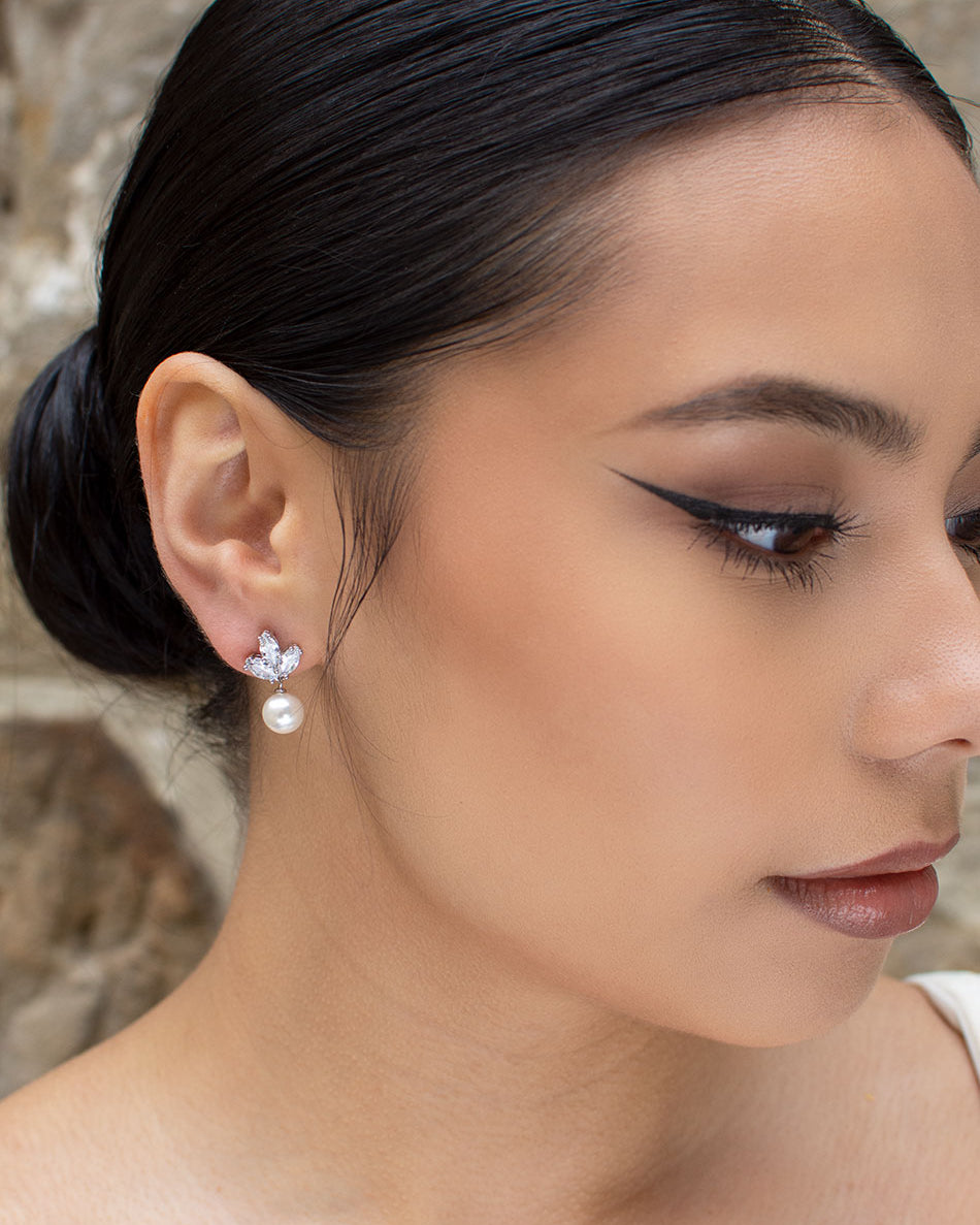 Frankie Silver bridal earrings — alternate view 3