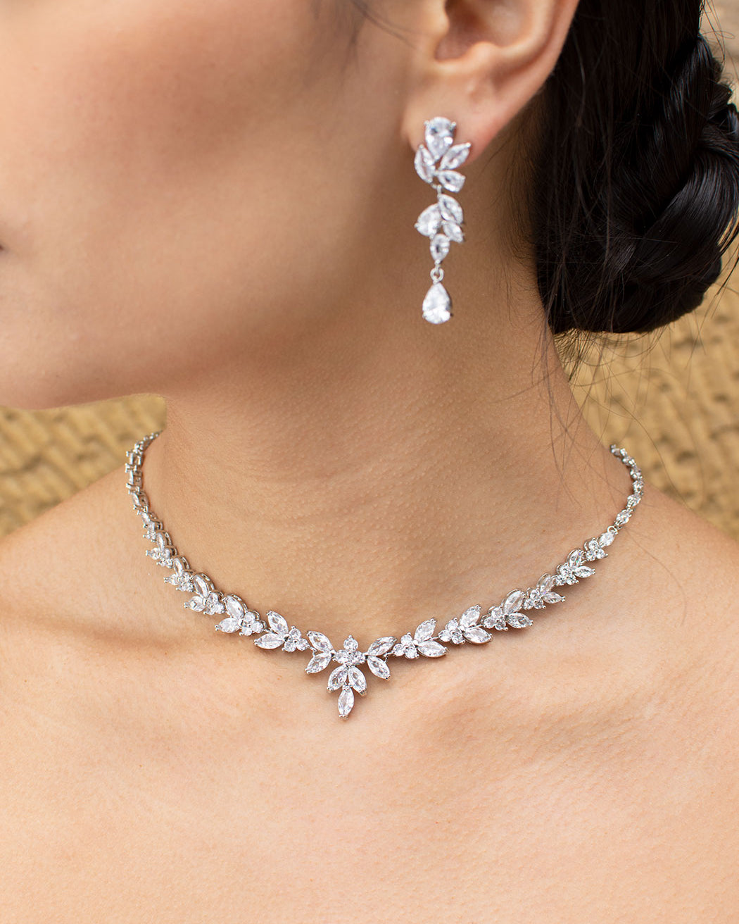 Corrina Crystal bridal necklace — alternate view 3