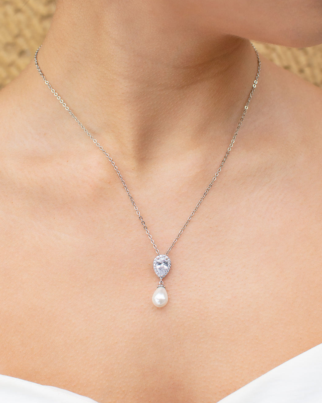 Cara necklace and earring set — alternate view 2