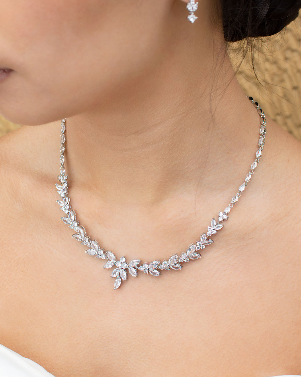 Corrina Crystal bridal necklace — alternate view 4