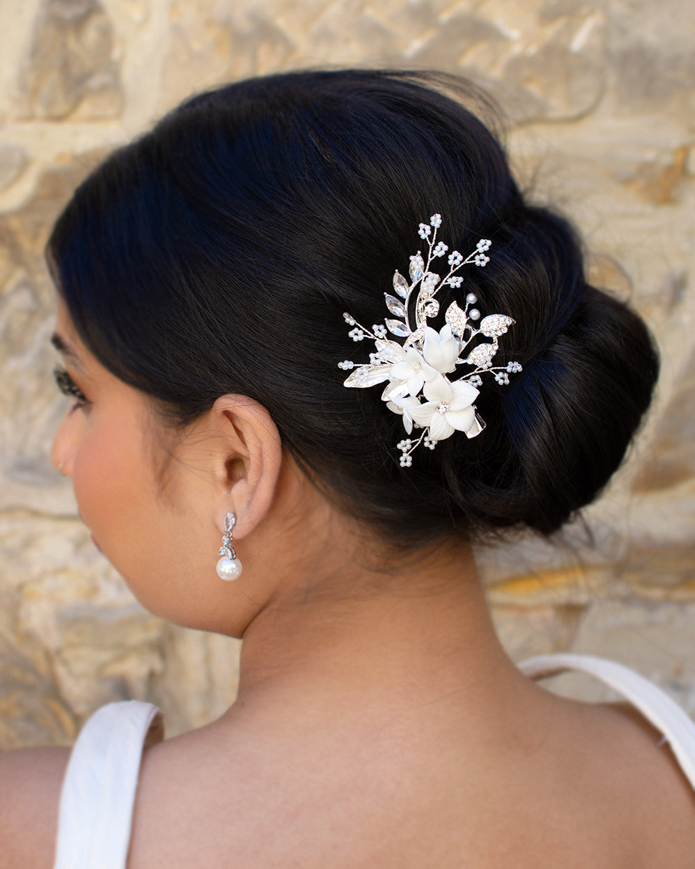 Sophie silver bridal comb by Windsor Bridal Jewellery