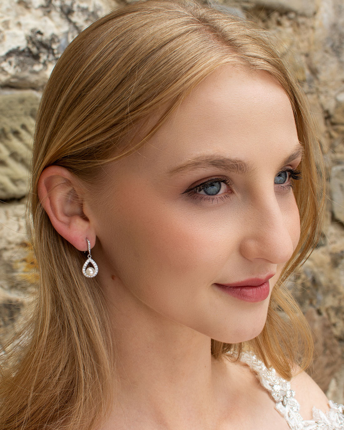 Lucy Silver earrings by Windsor Bridal Jewellery
