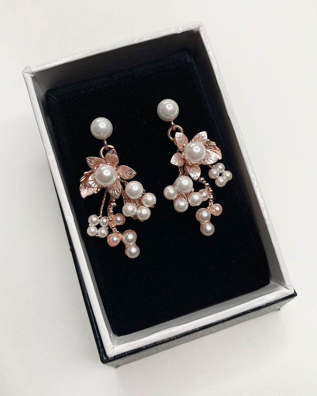 Georgie Rose Gold bridal earrings — alternate view 2