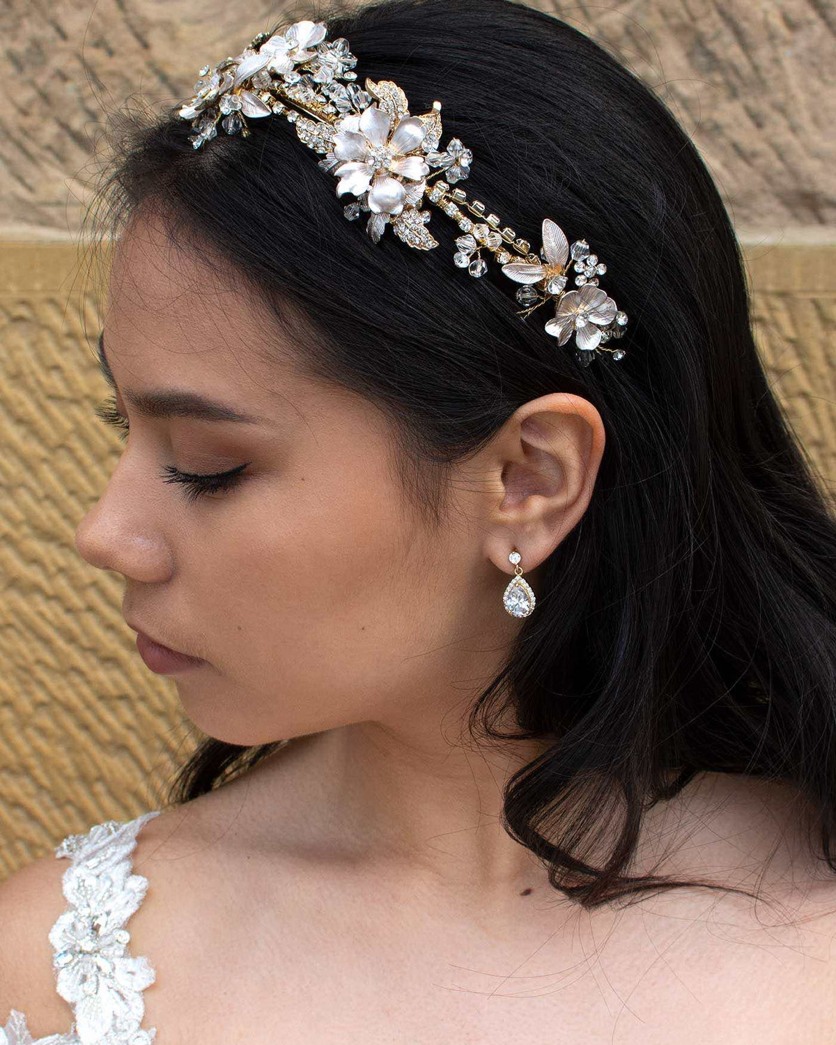 Astor Headband in Gold — alternate view 2