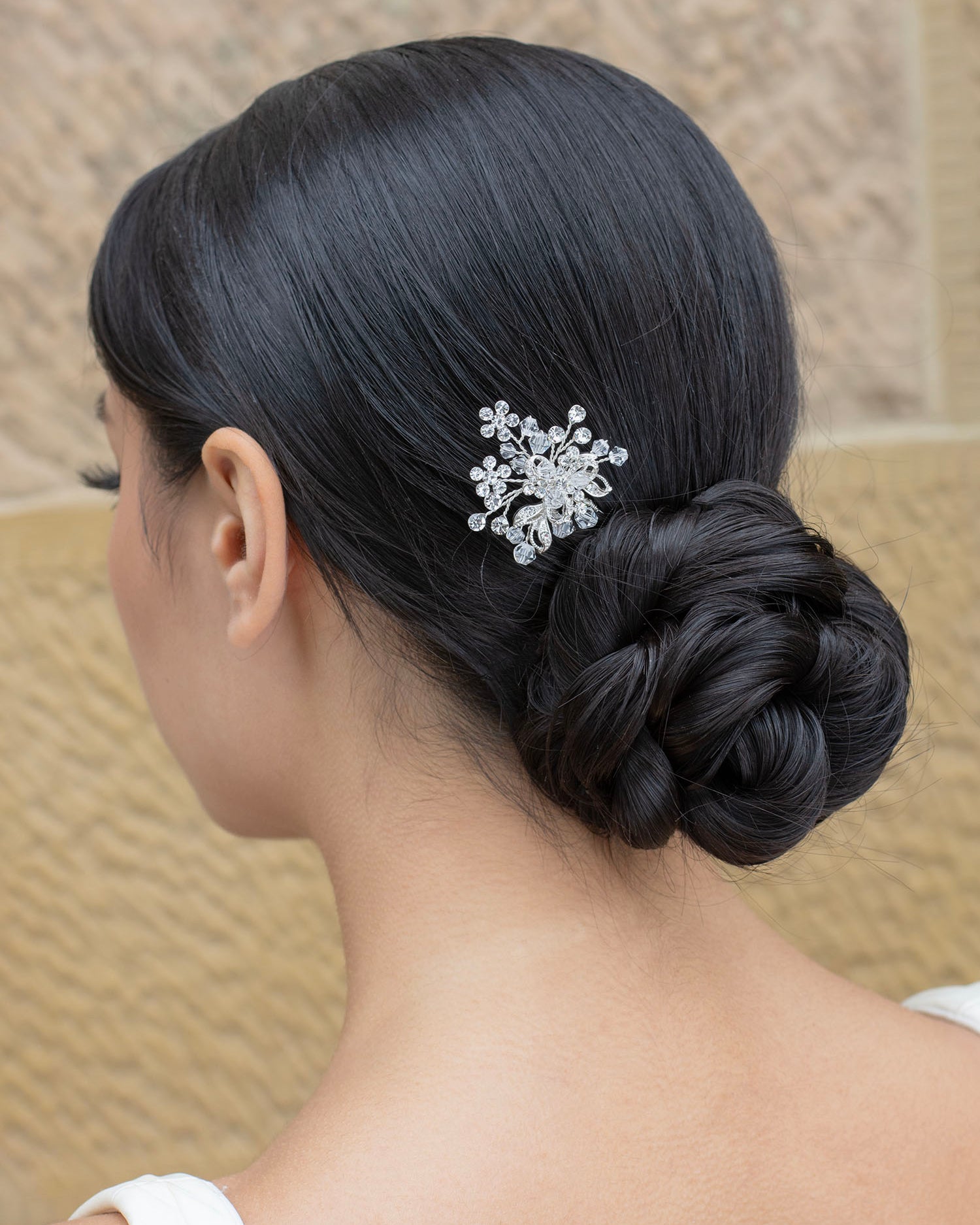 Alice silver bridal hair pin by Windsor Bridal Jewellery
