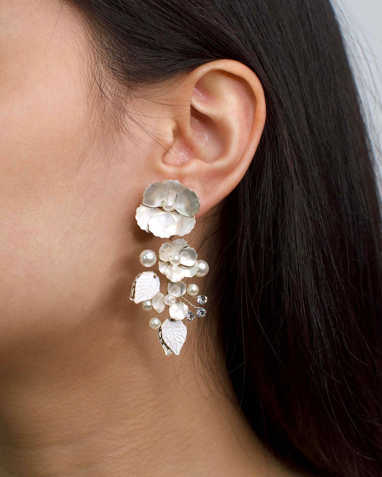 Aurelia Gold bridal earrings — alternate view 2