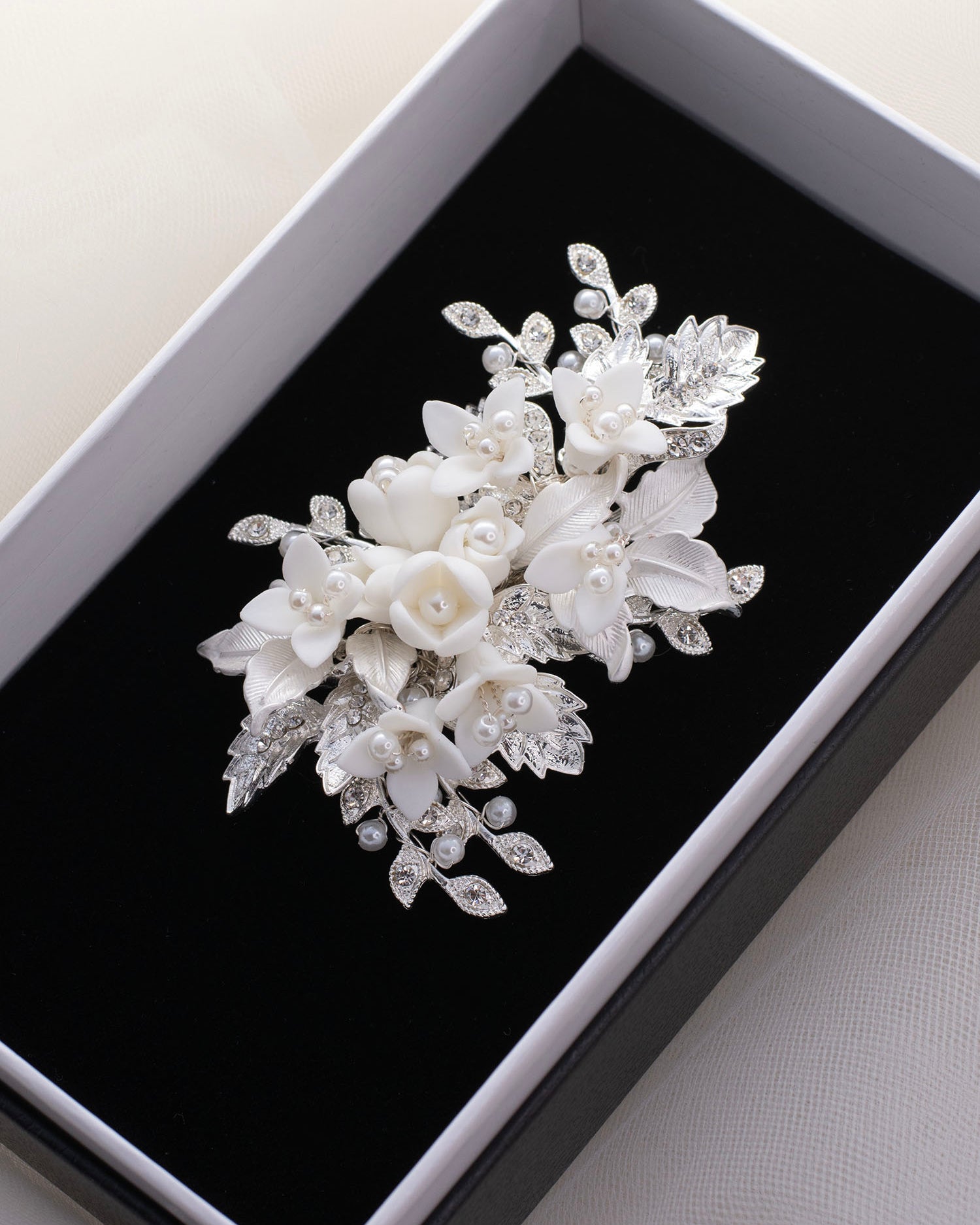 Aurora Silver bridal comb — alternate view 2
