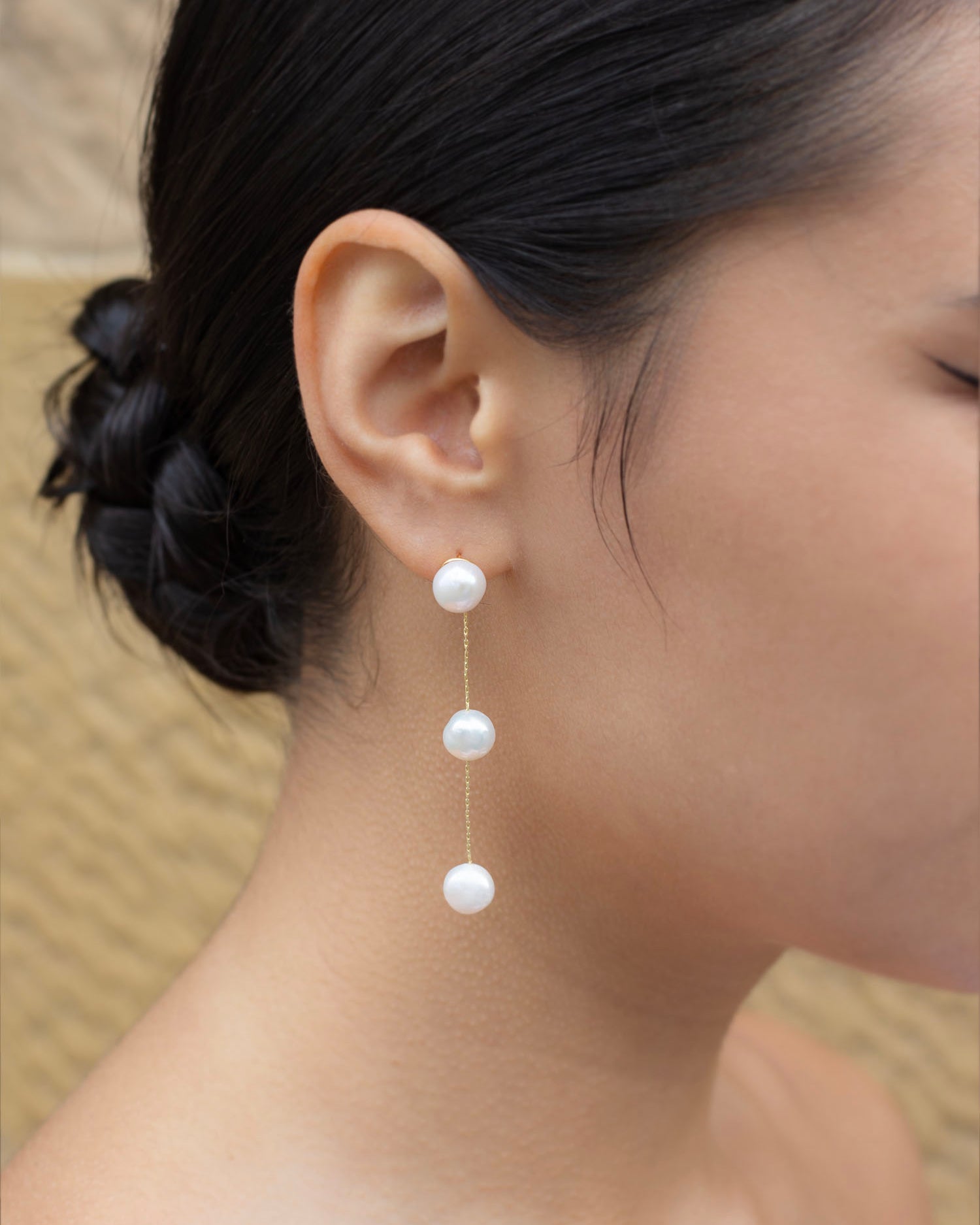 Bella Gold bridal earrings by Windsor Bridal Jewellery