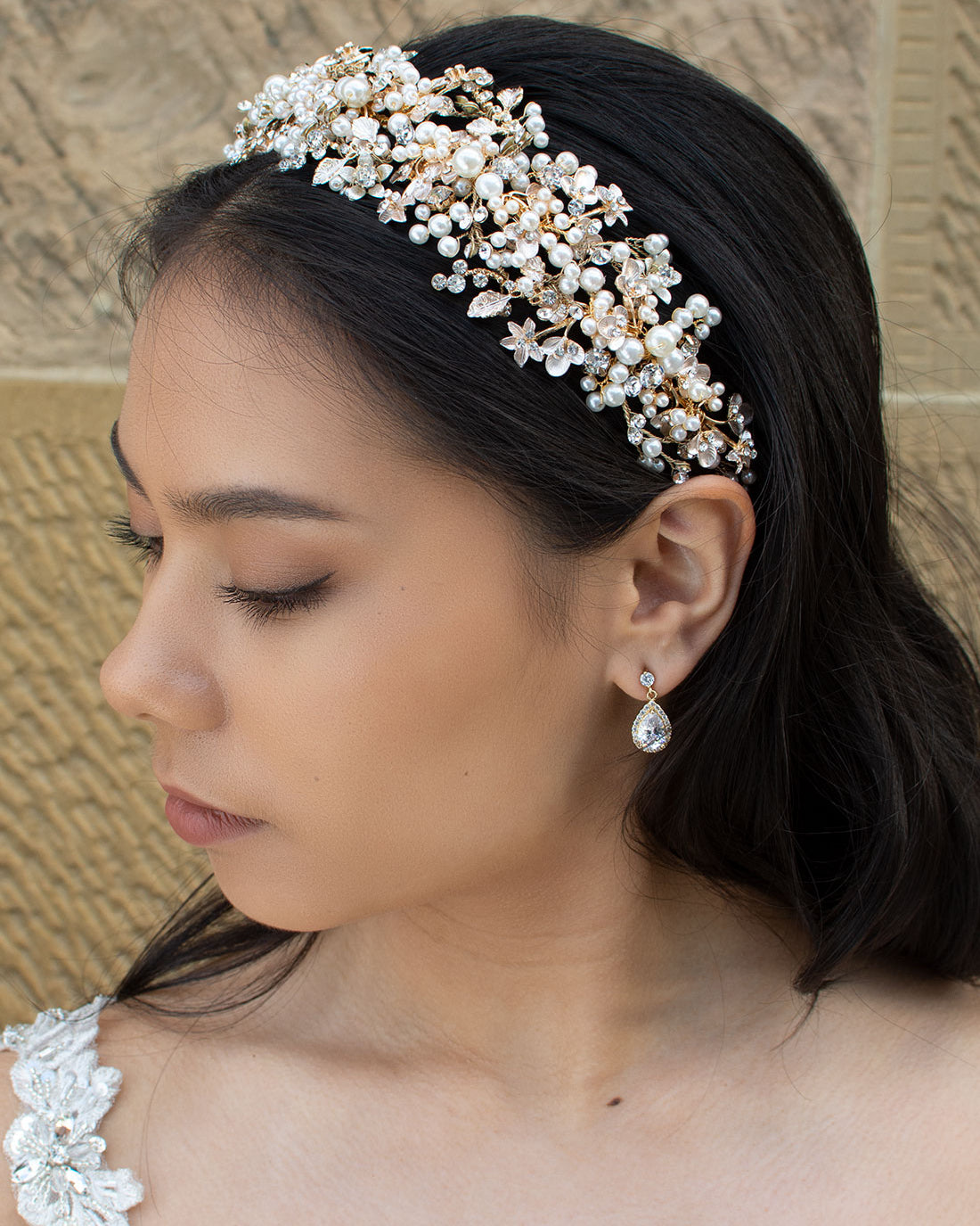 Elizabeth Gold headband by Windsor Bridal Jewellery