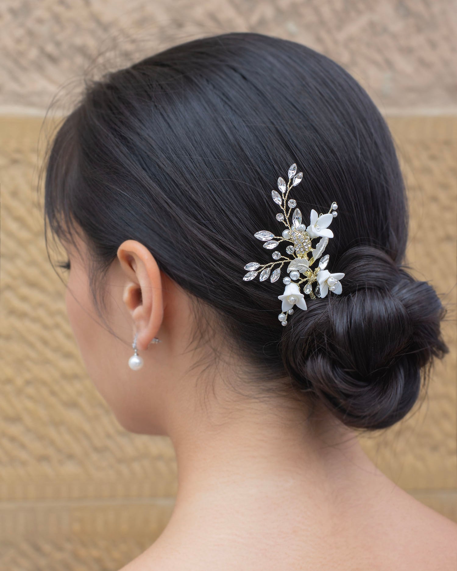 Lilith Gold bridal hair pin — alternate view 2