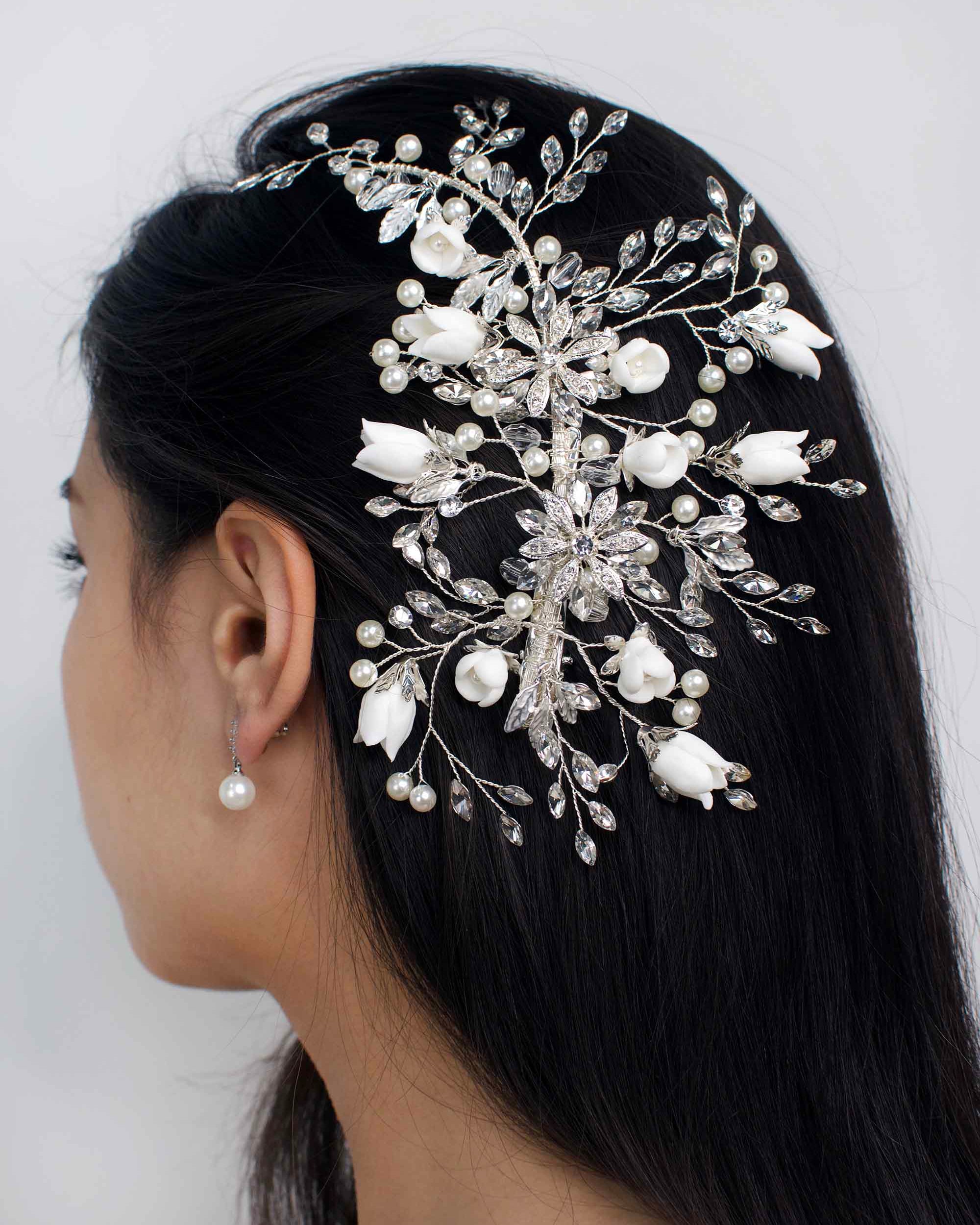 Paloma Silver bridal comb — alternate view 2