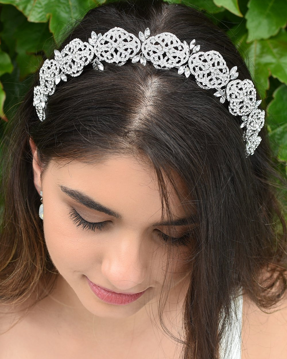 Meghan Silver crown by Windsor Bridal Jewellery