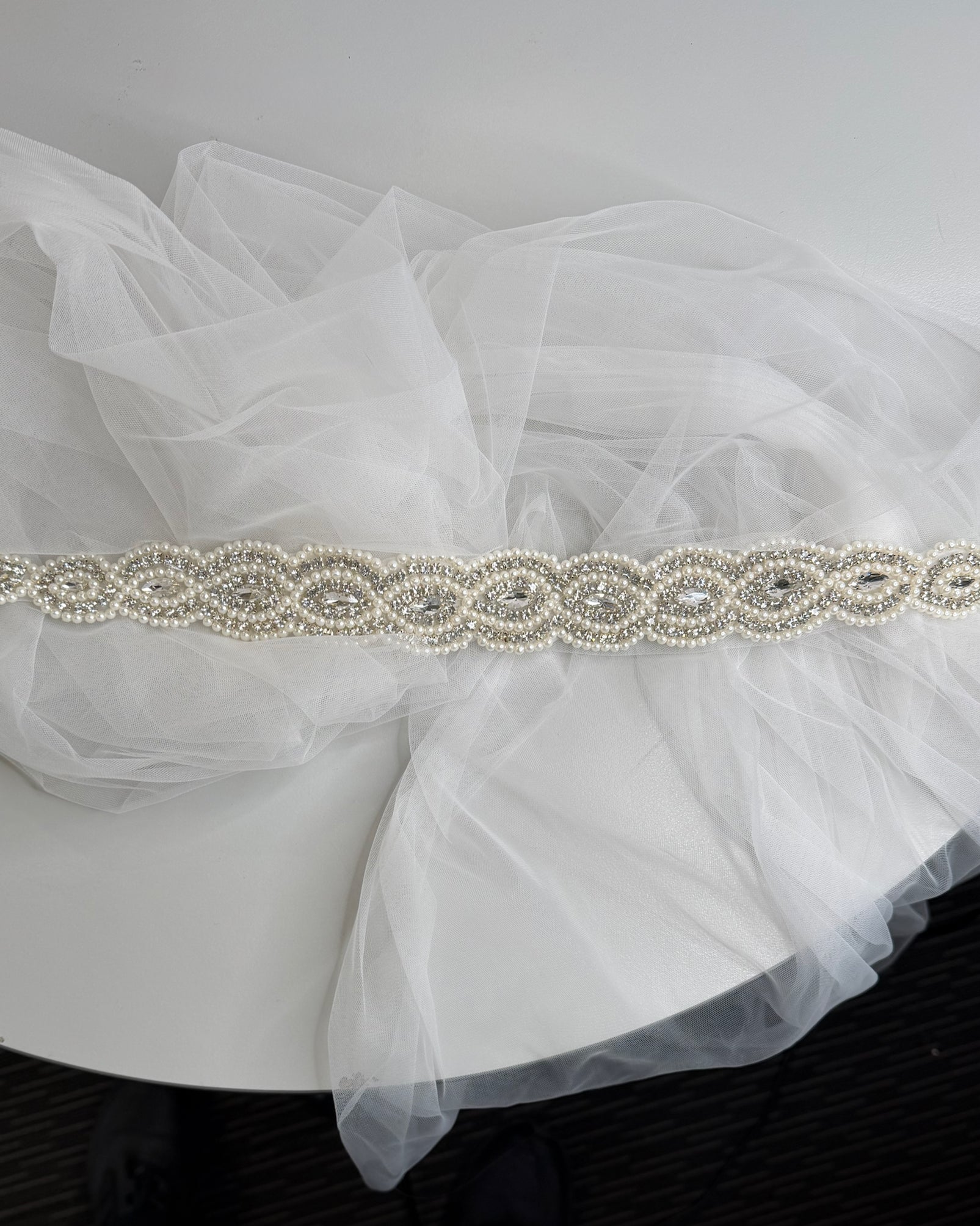 ivory belt for wedding dress Delicate Pearl Bridal Belt For Wedding Dress