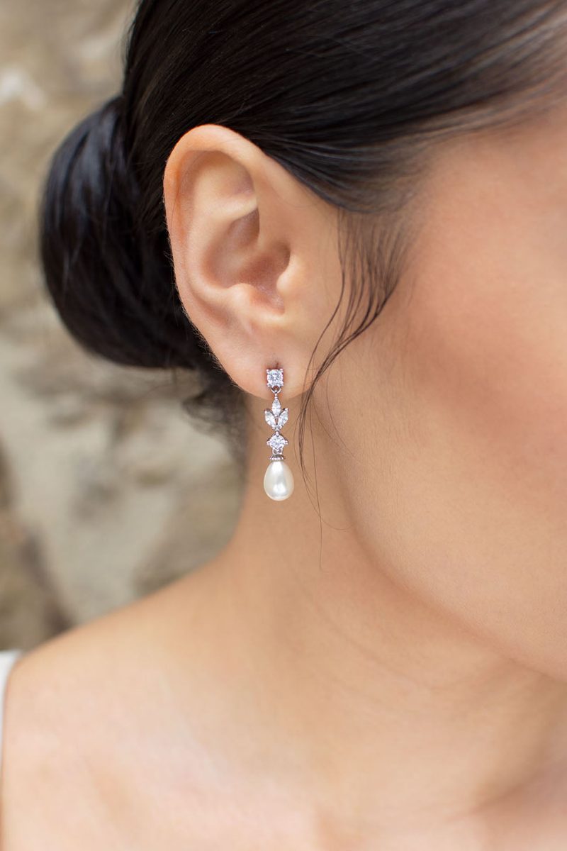 Tara Silver earrings by Windsor Bridal Jewellery
