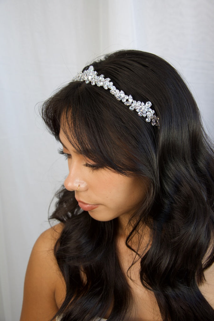 Everly Crown a unique modern bridal tiara